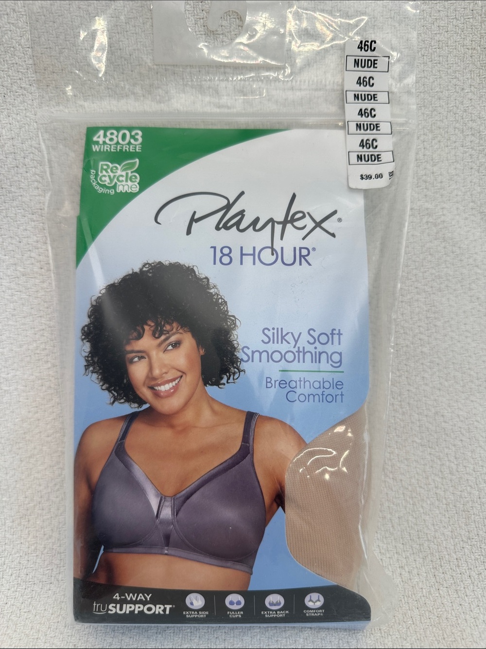 Playtex 18 Hour Wirefree Bra in Nude Tone